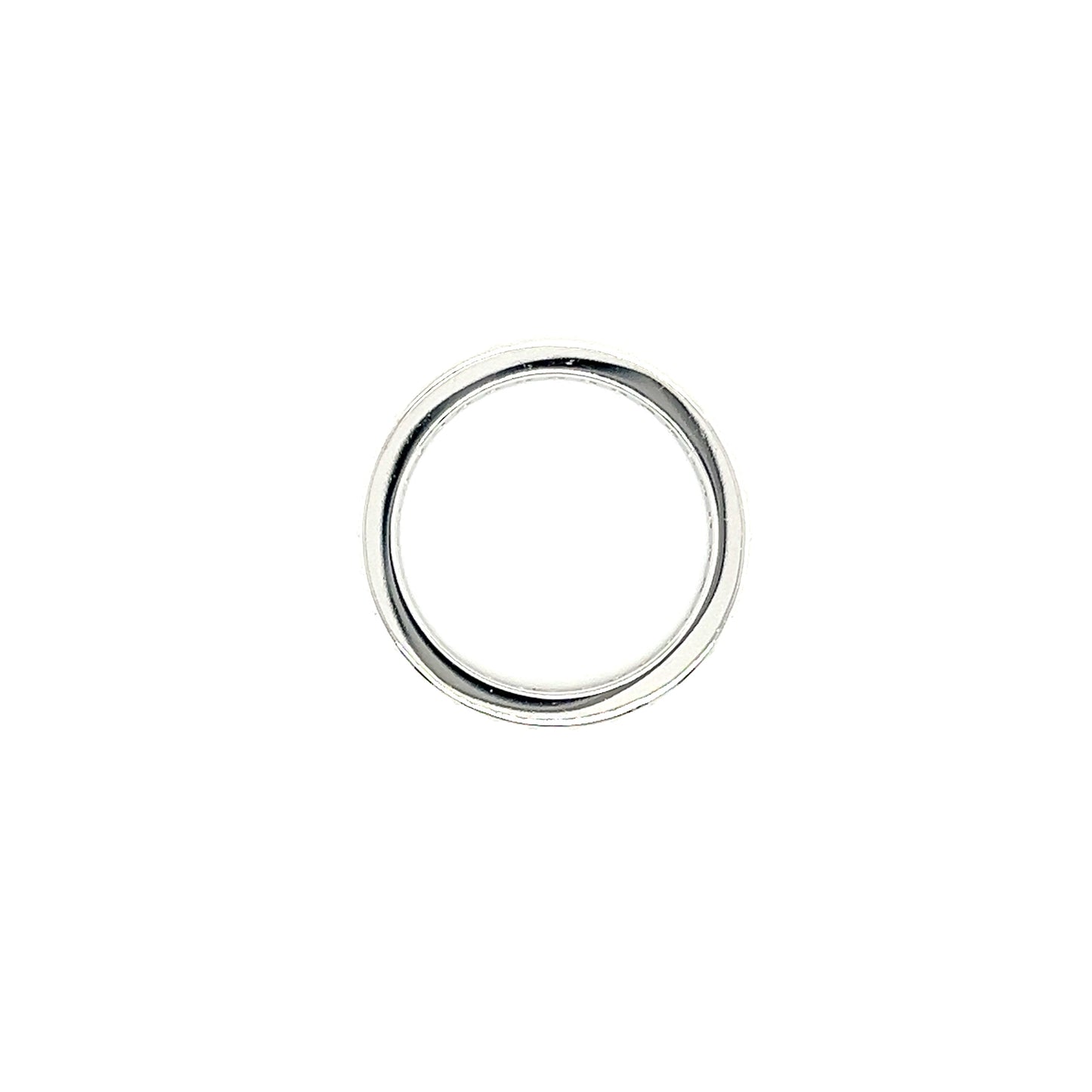 Eternity Ring with 1 ctw of Diamonds in 14K White Gold Top View