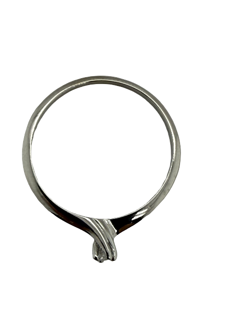 14K White Gold Twist Ring