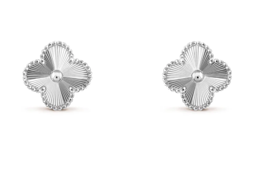 Sterling Silver Clover Earrings