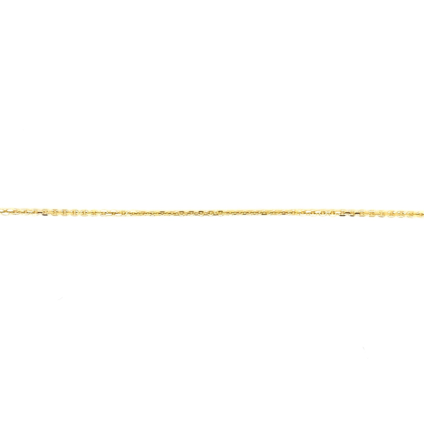Cable Chain 0.8mm Diamon-cut in 10K Yellow Gold Chain View