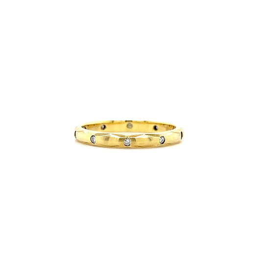 Diamond Ring with 0.23ctw of Diamonds in 14K Yellow Gold Front View