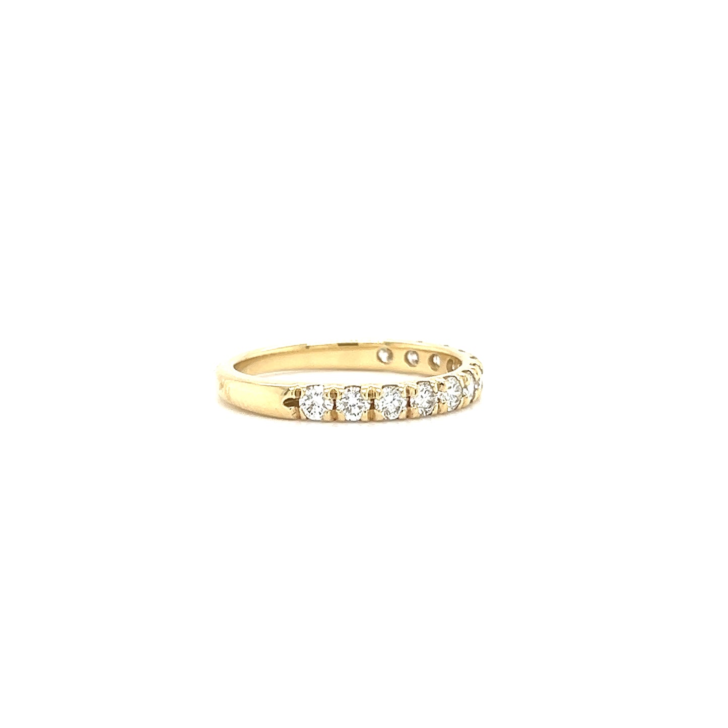 Diamond Ring with 0.75ctw of Diamonds in 14K Yellow Gold Left Side View