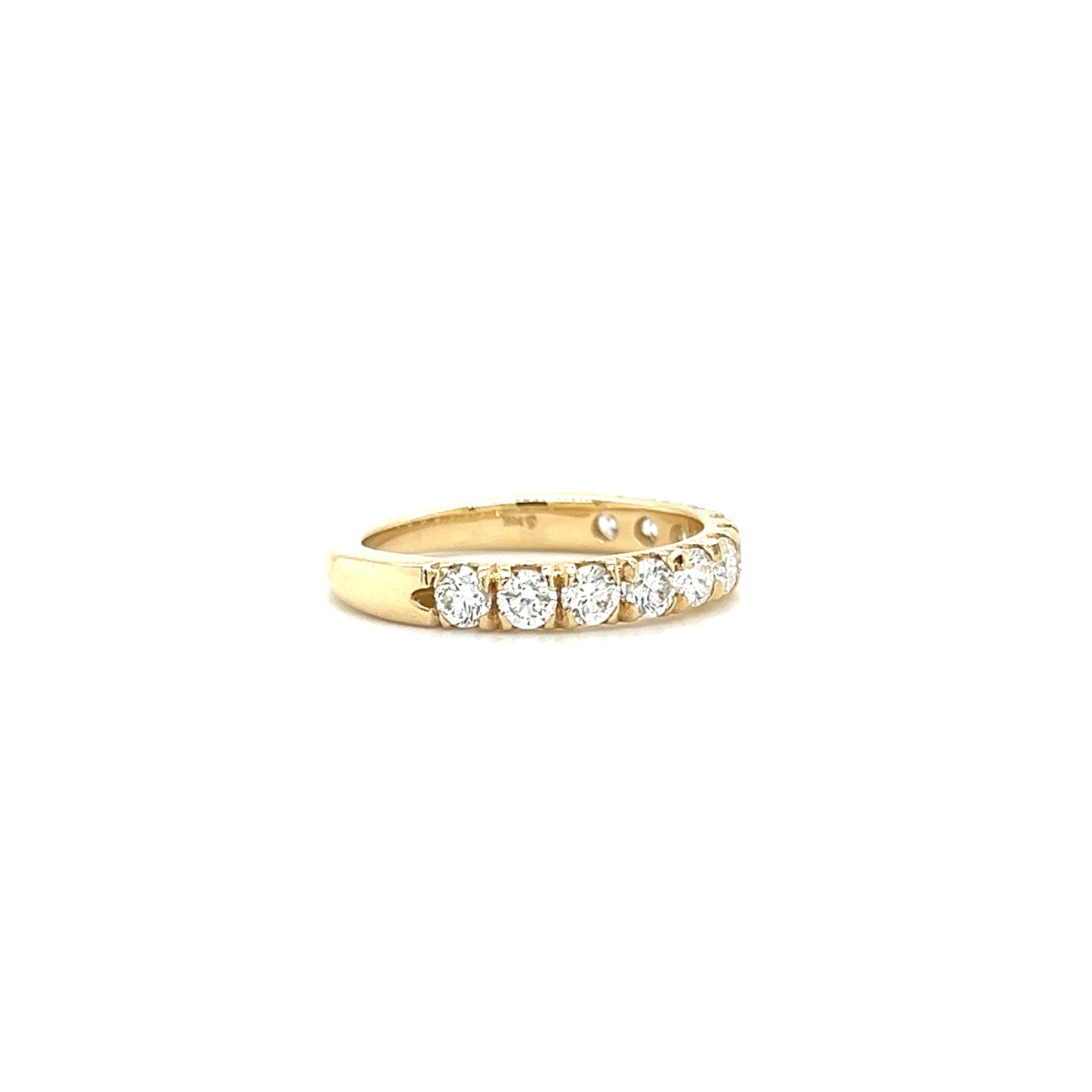 Diamond Ring with 1 ctw of Diamonds in 14K Yellow Gold Left Side View
