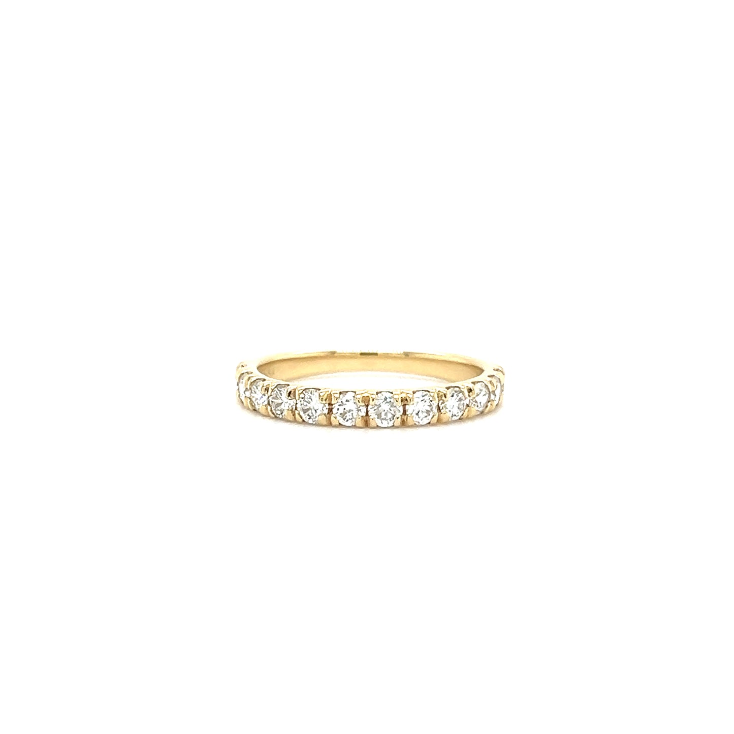 Diamond Ring with 0.75ctw of Diamonds in 14K Yellow Gold Front View