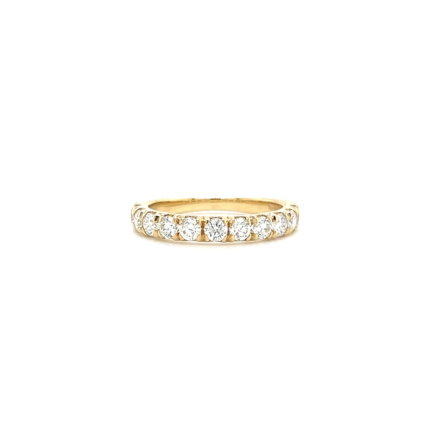 Diamond Ring with 1 ctw of Diamonds in 14K Yellow Gold Front View