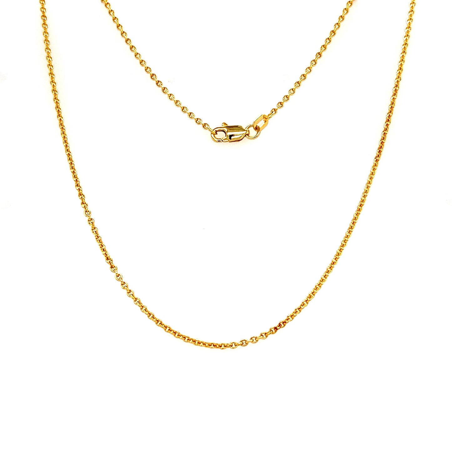 Cable Chain 1.5mm in 14K Yellow Gold Full Chain View