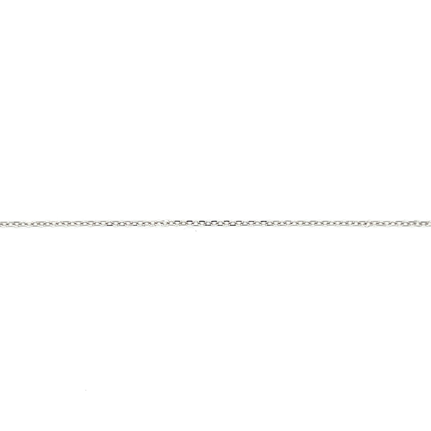 Cable Chain 0.5mm with 16in Length in 10K White Gold Chain View