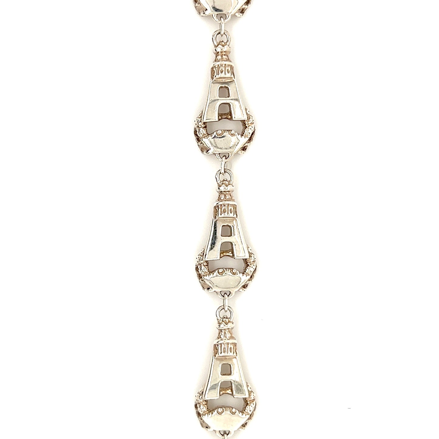 Annapolis Link Bracelet with Seven Crabs in Sterling Silver Alternative View