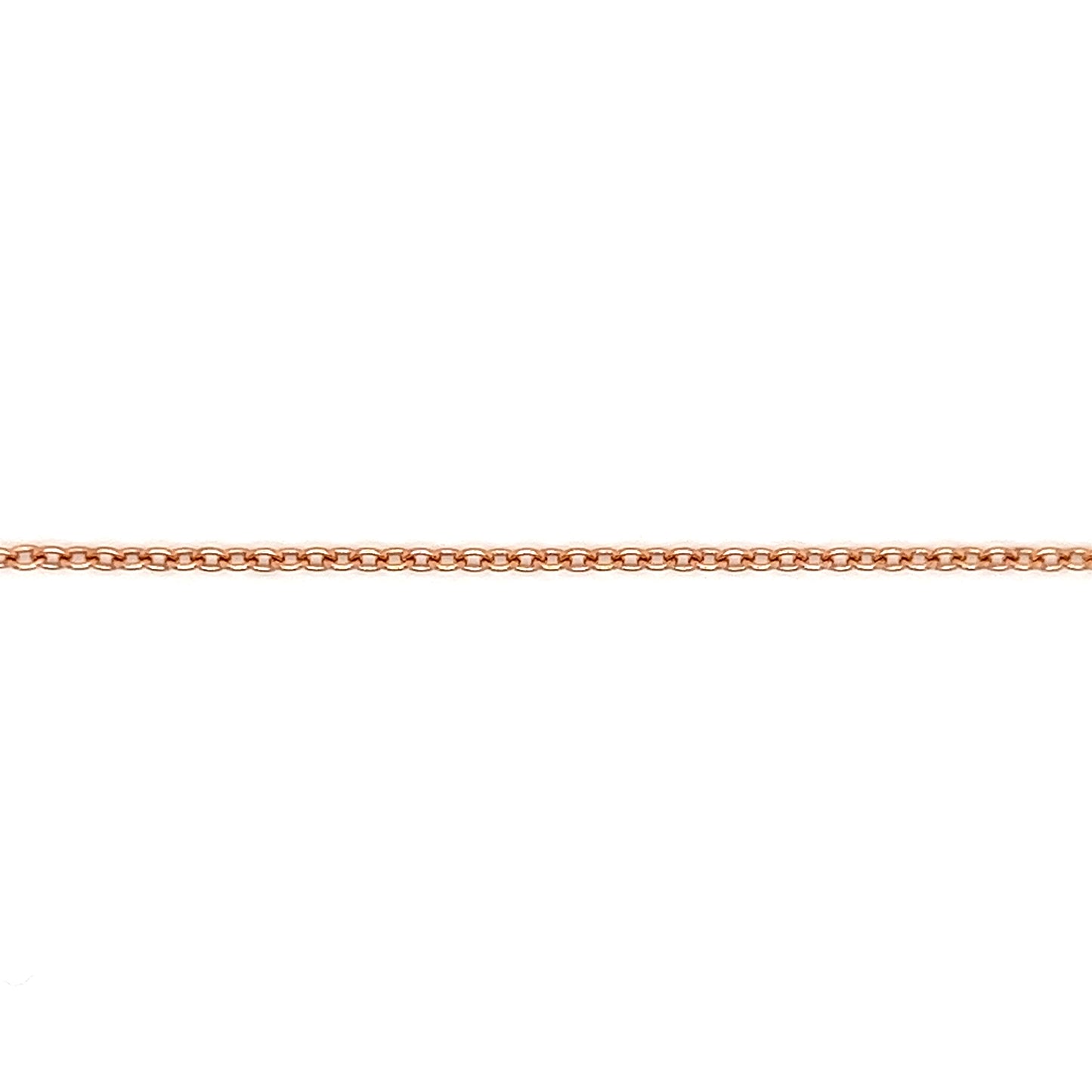 Cable Chain 1.5mm with Adjustable Length in 14K Rose Gold Chain View