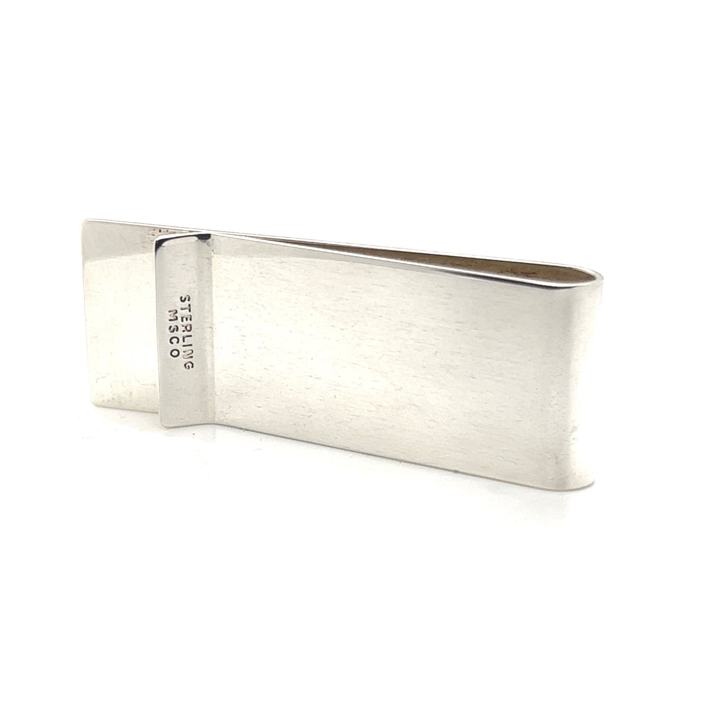 Money Clip in Sterling Silver Back View