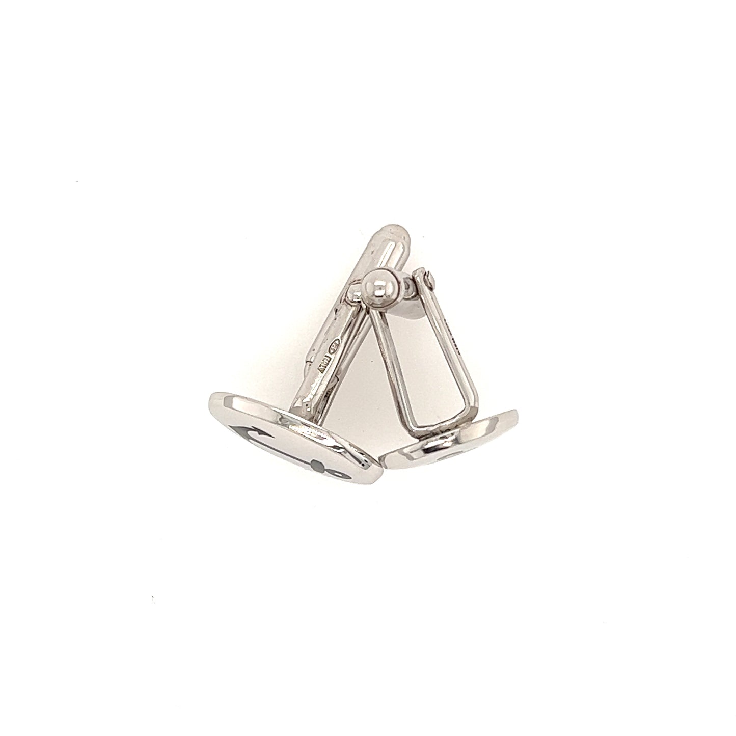 Anchor Cuff Links in Sterling Silver Top