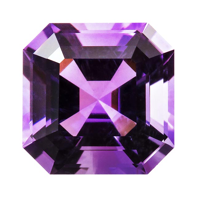 Loose Amethyst Gemstone (RGJ-Amethyst) Asscher AAA