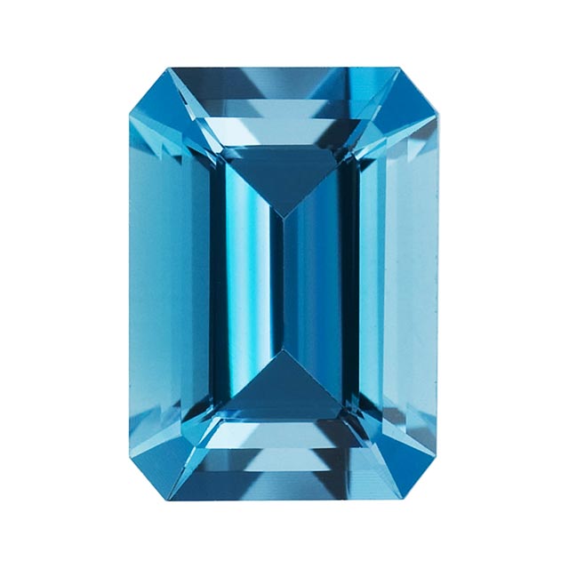 Loose Aquamarine Gemstone (RGJ-Aquamarine) Emerald Octagon AAA