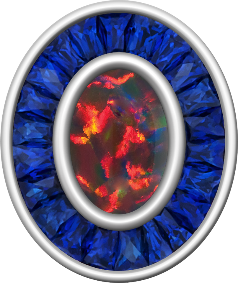 Black Opal Centerpiece Eternal MX™ Class Ring Mod™