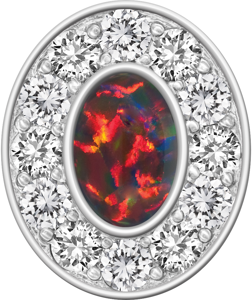 Black Opal Centerpiece Pro M12™ Class Ring Mod™