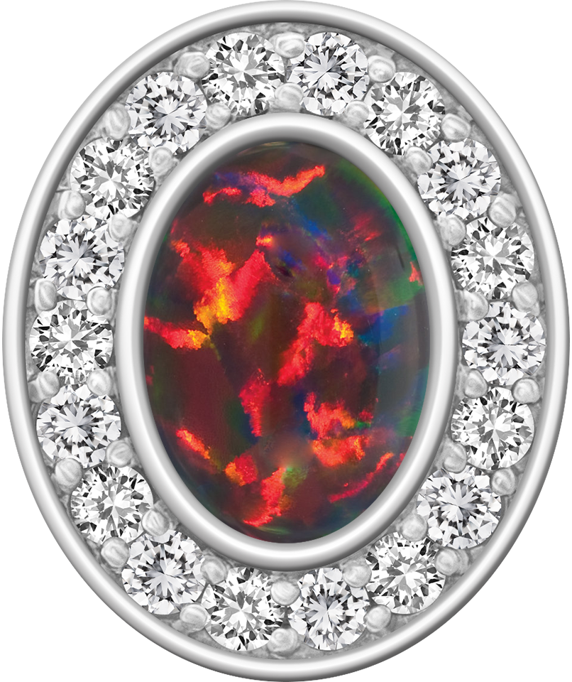 Black Opal Centerpiece Pro M18™ Class Ring Mod™