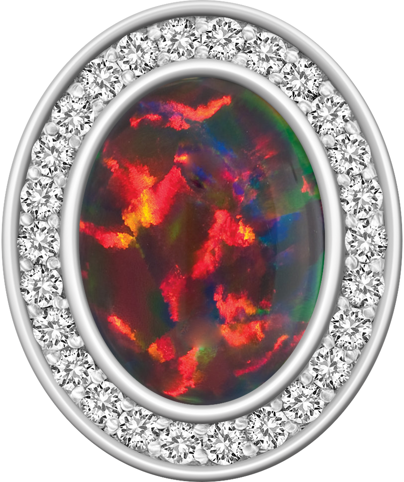 Black Opal Centerpiece Pro M26™ Class Ring Mod™