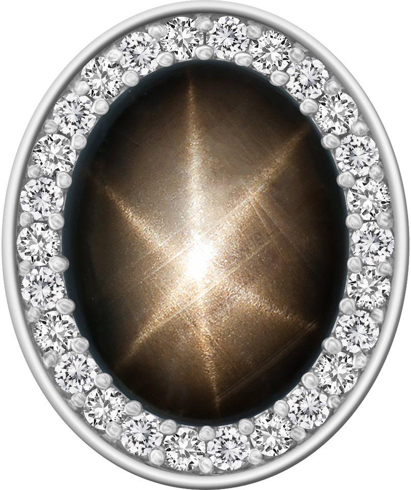 Black Star Sapphire Centerpiece ProPlus M26™ Class Ring Mod™