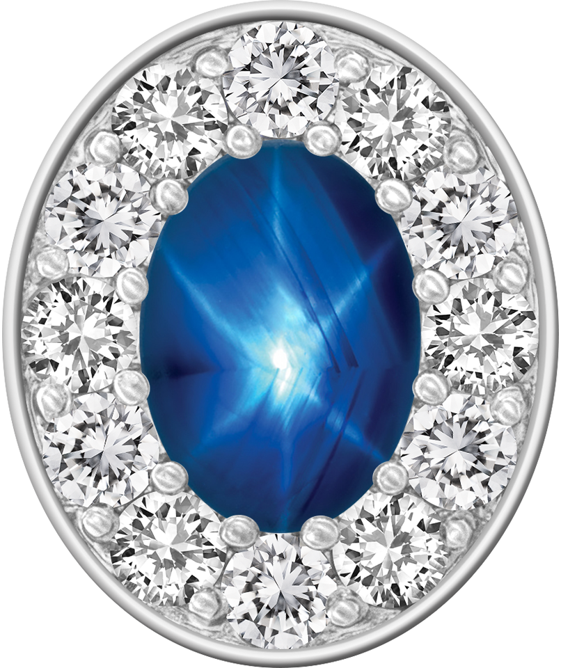 Blue Star Sapphire Centerpiece ProPlus M12™ Class Ring Mod™