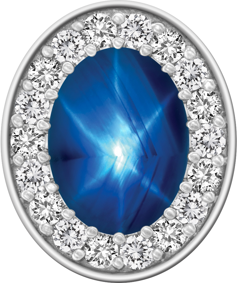 Blue Star Sapphire Centerpiece ProPlus M18™ Class Ring Mod™