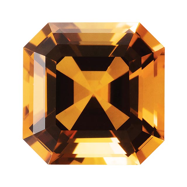 Loose Citrine Gemstone (RGJ-Citrine) Asscher AA