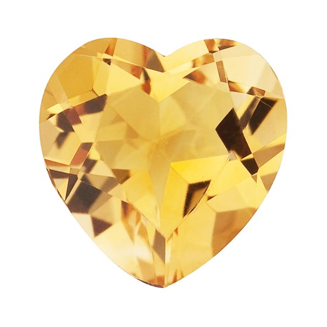 Loose Citrine Gemstone (RGJ-Citrine) Heart AA