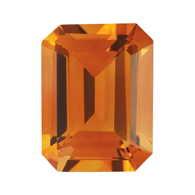 Loose Citrine Gemstone (RGJ-Citrine) Emerald Octagon AAA