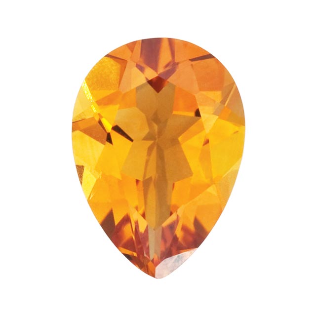 Loose Citrine Gemstone (RGJ-Citrine) Pear AAA