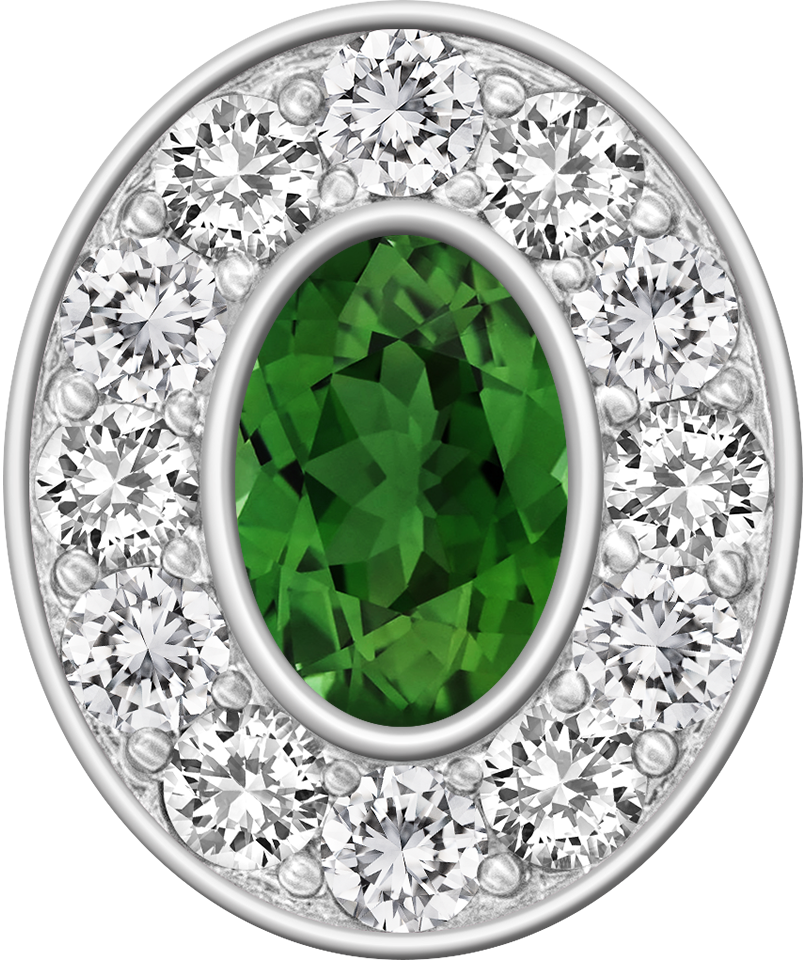 Green Tourmaline Centerpiece Pro M12™ Class Ring Mod™