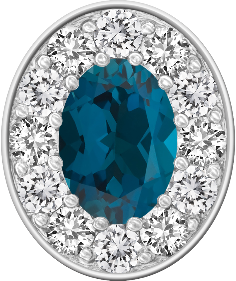 London Blue Topaz Centerpiece ProPlus M12™ Class Ring Mod™