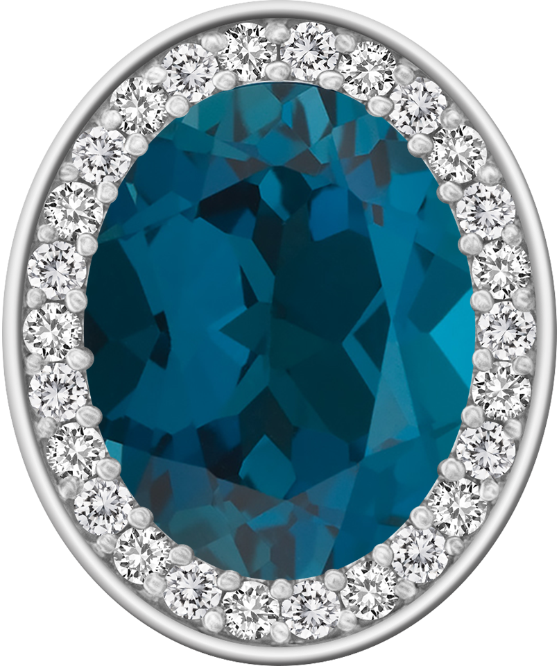 London Blue Topaz Centerpiece ProPlus M26™ Class Ring Mod™