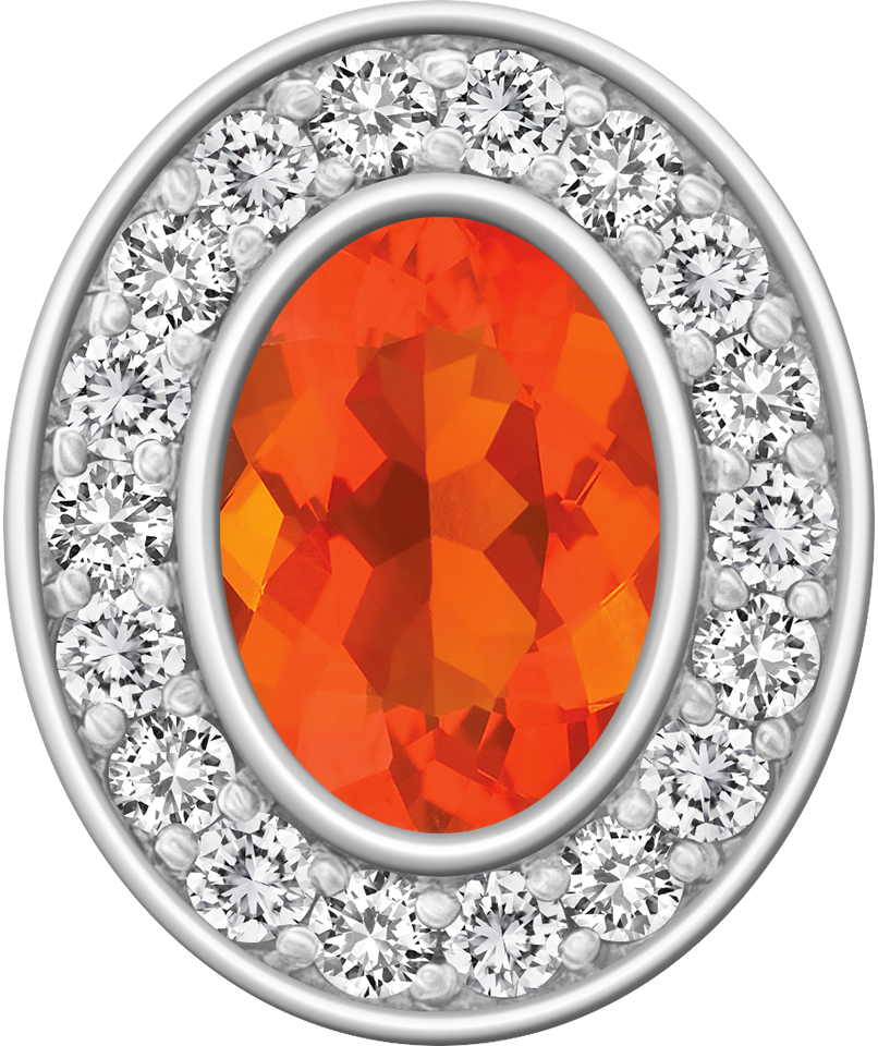 Mexican Fire Opal Centerpiece Pro M18™ Class Ring Mod™