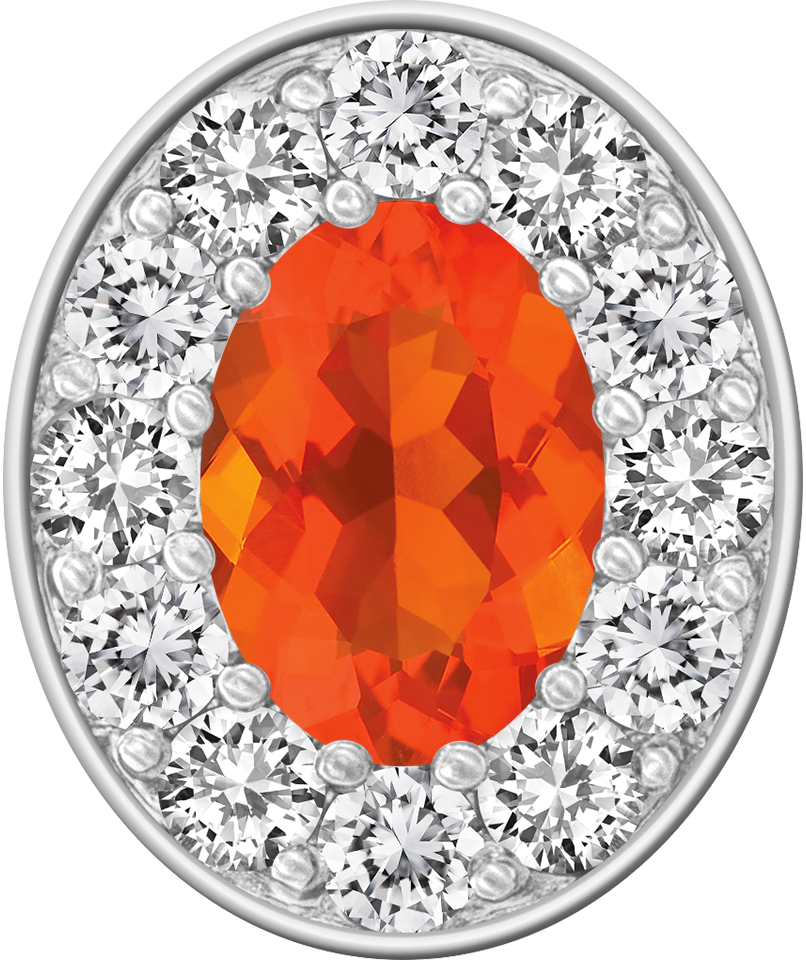 Mexican Fire Opal Centerpiece ProPlus M12™ Class Ring Mod™