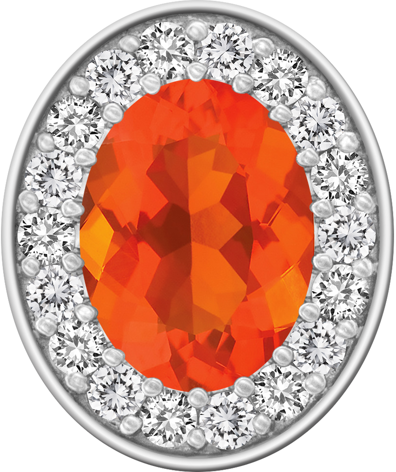 Mexican Fire Opal Centerpiece ProPlus M18™ Class Ring Mod™