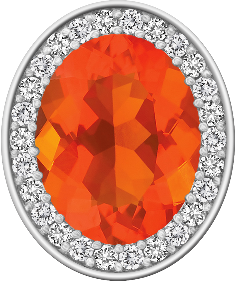 Mexican Fire Opal Centerpiece ProPlus M26™ Class Ring Mod™