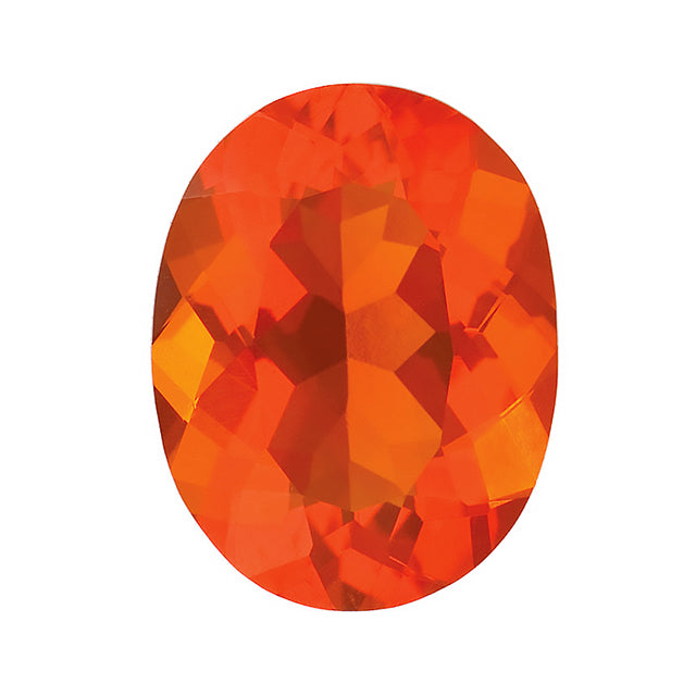 Loose Mexican Fire Opal Gemstone (RGJ-Mexican-Fire-Opal) Oval AA