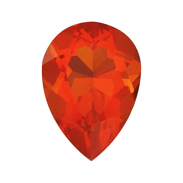 Loose Mexican Fire Opal Gemstone (RGJ-Mexican-Fire-Opal) Pear AA