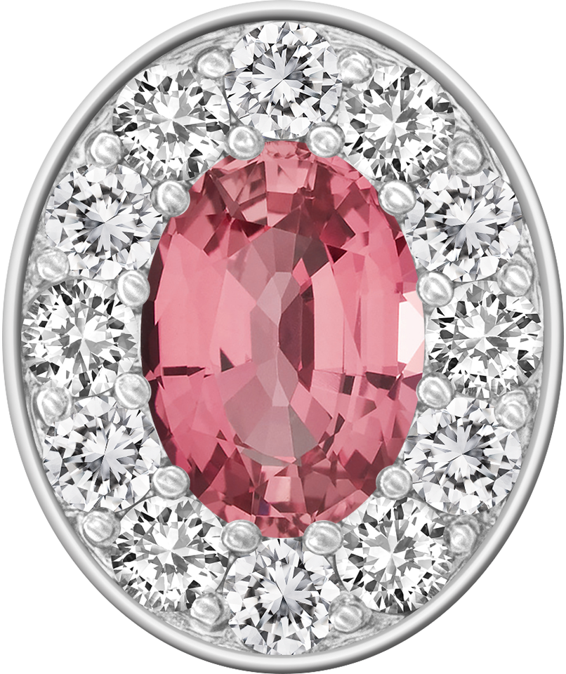 Pink Sapphire Centerpiece ProPlus M12™ Class Ring Mod™