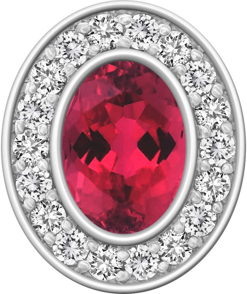 Red Tourmaline Centerpiece Pro M18™ Class Ring Mod™