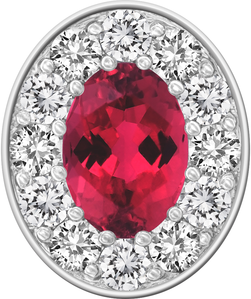 Red Tourmaline Centerpiece ProPlus M12™ Class Ring Mod™