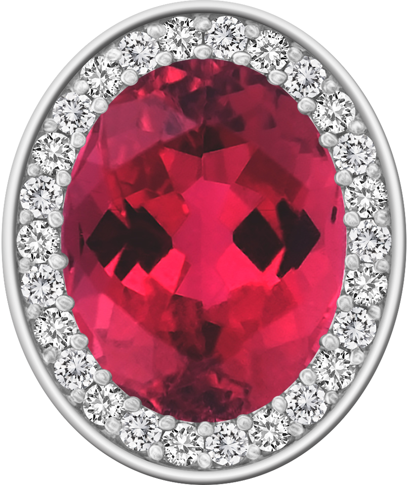 Red Tourmaline Centerpiece ProPlus M26™ Class Ring Mod™