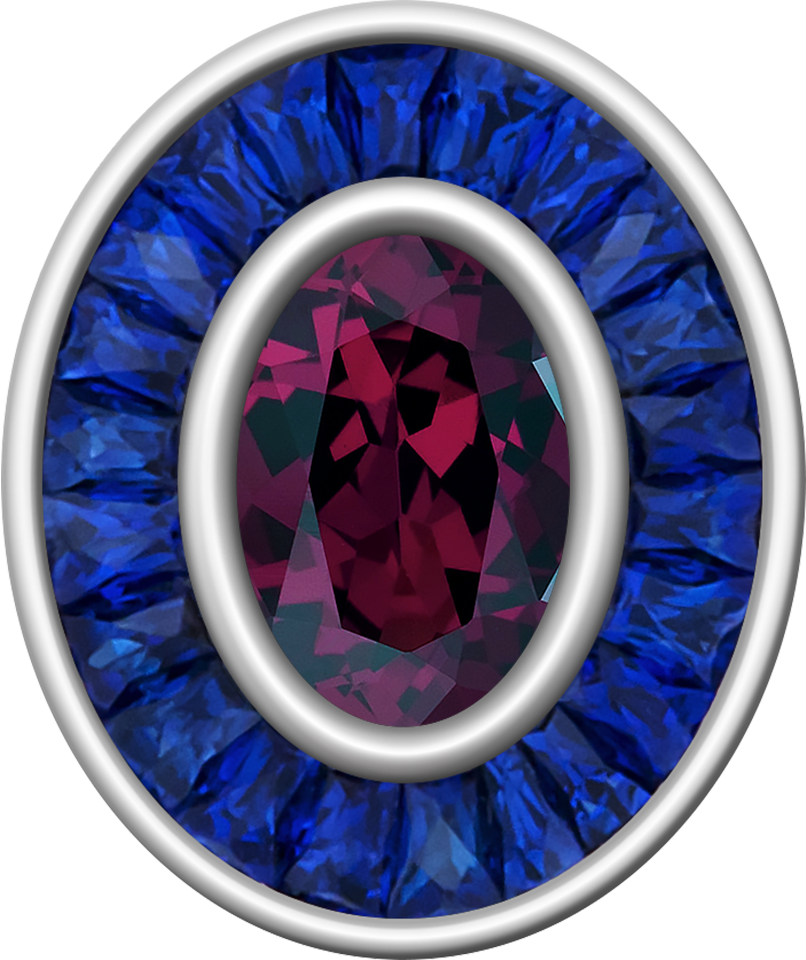 Rhodolite Garnet Centerpiece Eternal MX™ Class Ring Mod™