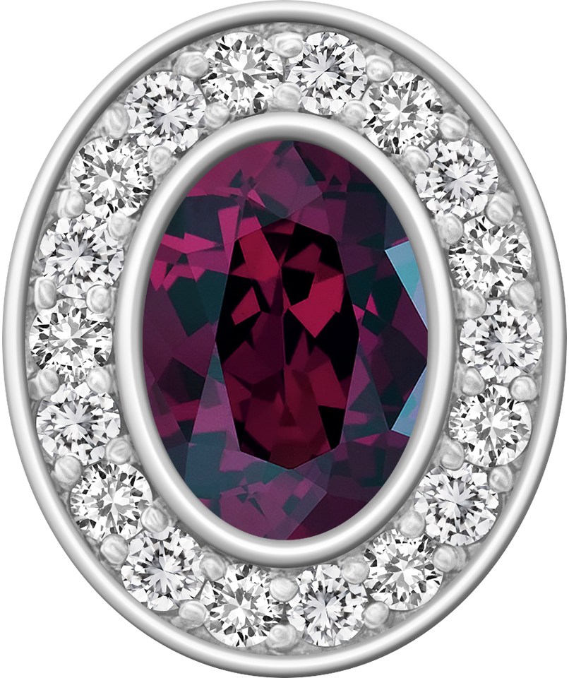 Rhodolite Garnet Centerpiece Pro M18™ Class Ring Mod™