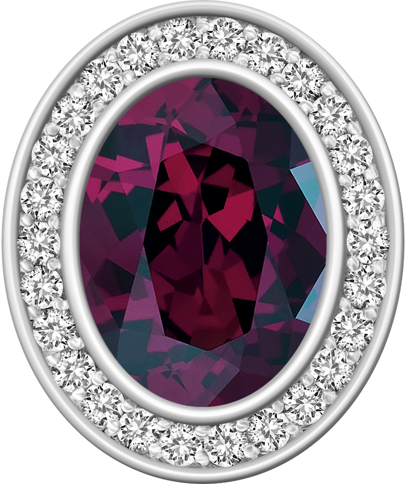 Rhodolite Garnet Centerpiece Pro M26™ Class Ring Mod™