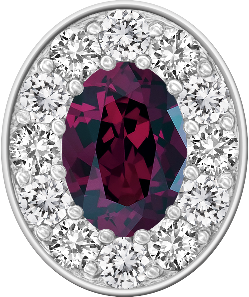 Rhodolite Garnet Centerpiece ProPlus M12™ Class Ring Mod™