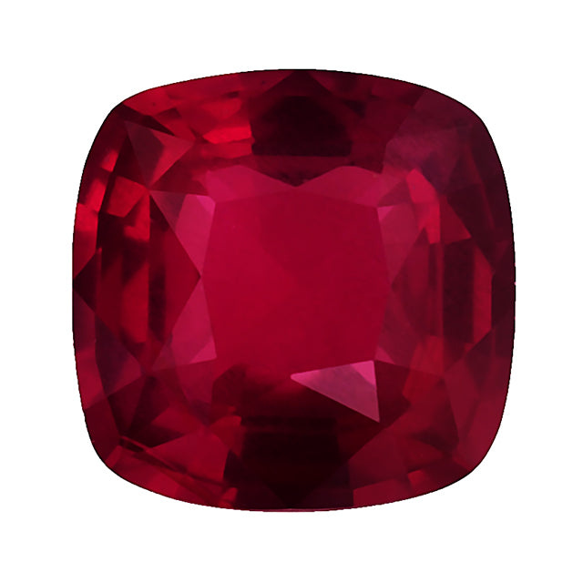 Loose Ruby Gemstone (RGJ-Ruby) Cushion Short