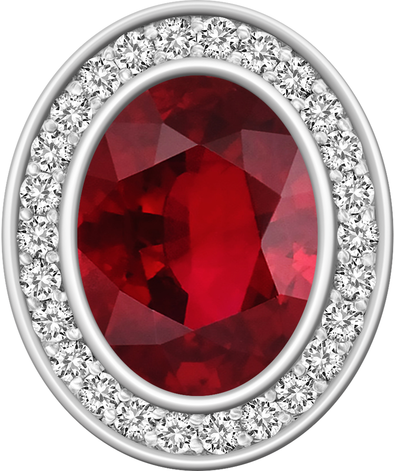 Ruby Centerpiece Pro M26™ Class Ring Mod™