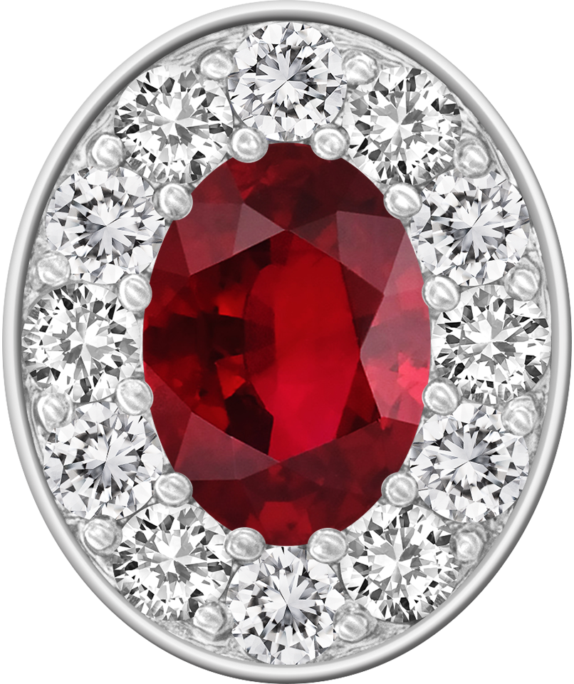 Ruby Centerpiece ProPlus M12™ Class Ring Mod™