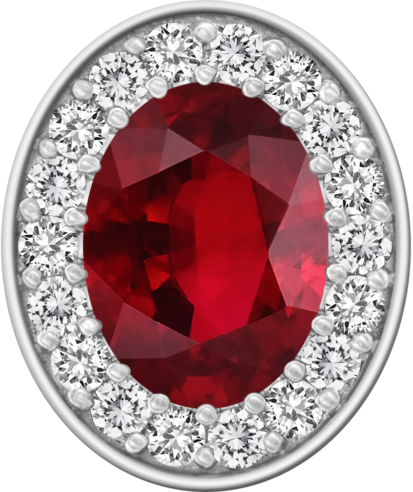 Ruby Centerpiece ProPlus M18™ Class Ring Mod™