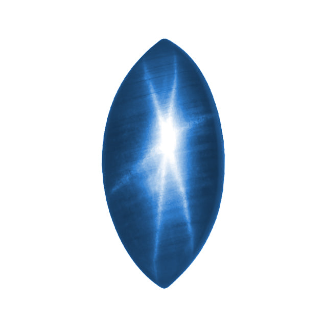 Loose Blue Star Sapphire Gemstone (RGJ-Blue-Sapphire) Marquise